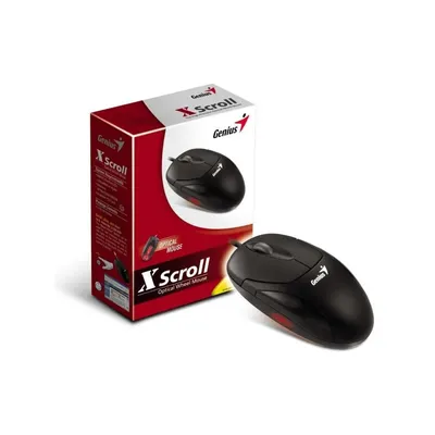 egér XSCROLL Fekete USB GENMXSCRFU fotó