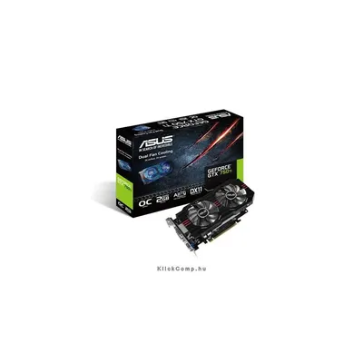 Asus PCI-E Nvidia GTX750 Ti 2048MB DDR5, 128bit, 1150 5400Mhz, Dsub, 2xDVI, HDMI, Aktív GTX750TI-OC-2GD5 fotó