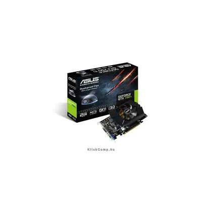 Asus PCI-E Nvidia GTX750 Ti 2048MB DDR5, 128bit, 1085 5400Mhz, Dsub, 2xDVI, HDMI, Aktív GTX750TI-PH-2GD5 fotó