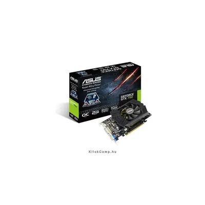 Asus PCI-E Nvidia GTX750 2048MB DDR5, 128bit, 1137 5010Mhz, Dsub, DVI, HDMI, Aktív GTX750-PHOC-2GD5 fotó