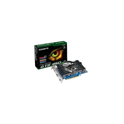 PCI-E Nvidia GTS450 1024MB DDR3, 128bit, 783 1800MHz, 2xDVI, mHDMI, Dual Slot Ventilátor 3 év GV-N450D3-1GI fotó