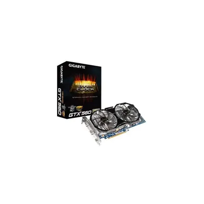 PCI-E Nvidia GTX560 Super OC 1024MB DDR5, 256bit, 900 4008MHz, 2xDVI, mHDMI, Dual Slot Ventilátor 3 év GV-N56GSO-1GI fotó