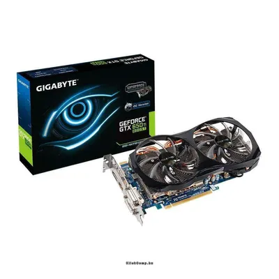 PCI-E Nvidia GTX650 Ti Boost 2048MB, DDR5, 192bit, 1032 5000Mhz, 2xDVI, HDMI, D-SUB Dual Slot Ventilátor GV-N65TBOC-2GD fotó