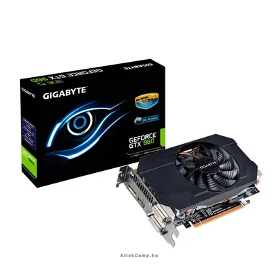 PCI-E Nvidia GTX960 IXOC 2048MB, DDR5, 128bit, 1165 7010Mhz, 2xDVI, HDMI, DP, Dual Slot ventillátor GV-N960IXOC-2GD fotó