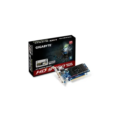 PCI-E AMD HD5450 OC 512MB DDR3, 64bit, 700 1600MHz, Dsub, DVI, HDMI, Low Profile, Single Slot Ventilátor 3 év GV-R545OC-512I fotó