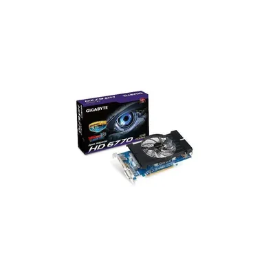 PCI-E AMD HD6770 1024MB DDR5, 128bit, 775 4000MHz, DVI, HDMI, DP, Dual Slot Ventilátor 3 év GV-R677D5-1GD fotó