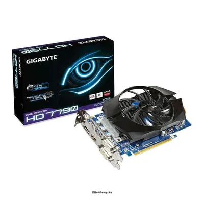 PCI-E AMD HD7790 OC 1024MB DDR5, 128bit, 1075 6000MHz, 2xDVI, HDMI, DP, Dual Slot Ventilátor GV-R779OC-1GD fotó