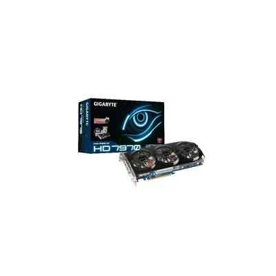PCI-E AMD HD7970 OC 3072MB DDR5, 384bit, 1000 5500MHz, DVI, HDMI, 2xmDP, Dual Slot Ventilátor GV-R797OC-3GD fotó