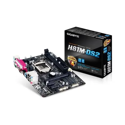 Alaplap H81 LGA1150 mATX Gigabyte H81M-DS2 fotó
