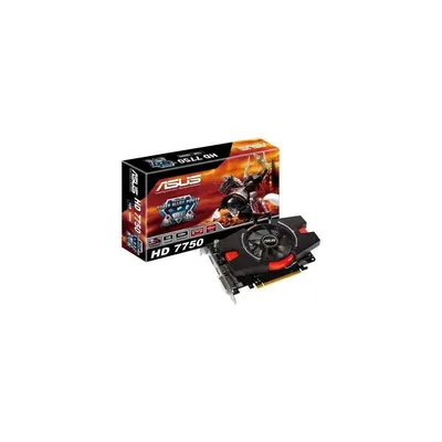 Asus PCI-E AMD HD7750 1024MB DDR5, 128bit, 820 4600MHz, DP, DVI, HDMI, Dual Slot Ventilátor HD7750-1GD5-V2 fotó