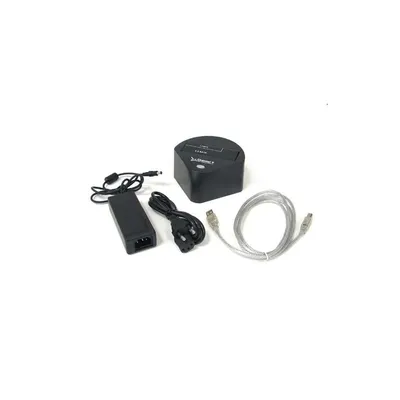2.5",3,5"USB2 SATA docking station feket HDSUB23DOCH fotó