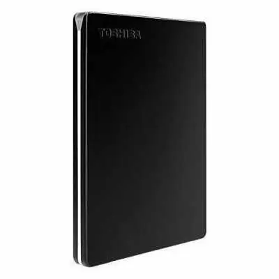 2TB Külső HDD 2.5&#34; USB 3.0 5Gbps NTFS szálcsiszolt alumínium Toshiba Canvio Slim Fekete HDTD320EK3EAU fotó