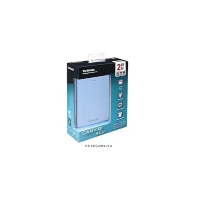 1TB Külső HDD 2,5" USB3.0 Toshiba Canvio Alu Kék aluminium, metál fényű HDTH310EL3AA fotó