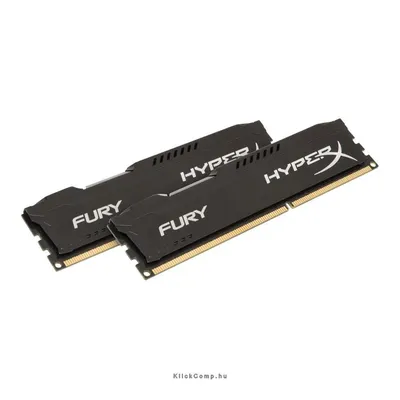 16GB DDR3 1600MHz CL10 2x8GB HyperX Fury Black HX316C10FBK2_16 fotó