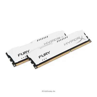 8GB DDR3 Memória 1600MHz CL10 DIMM Kit of 2 memória KINGSTON HyperX FURY White HX316C10FWK2/8 HX316C10FWK2_8 fotó