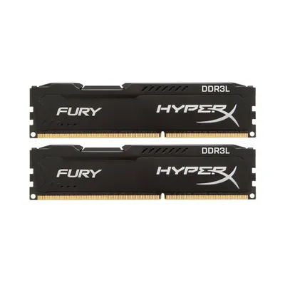 16GB DDR3 memória 1600MHz Kit 2db 8GB Kingston HyperX FURY fekete LoVo HX316LC10FBK2 16 HX316LC10FBK2_16 fotó