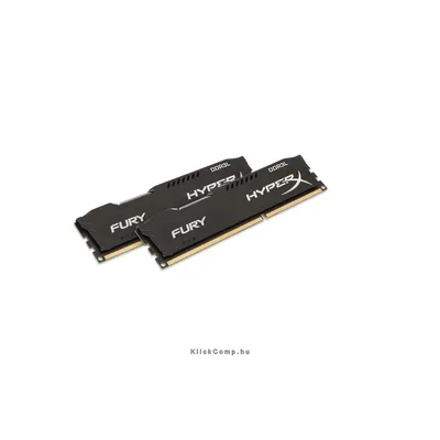8GB DDR3 memória 1600MHz Kit 2db 4GB Kingston HyperX FURY fekete LoVo HX316LC10FBK2 8 HX316LC10FBK2_8 fotó