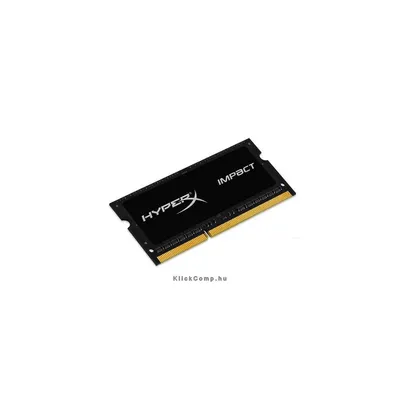8GB DDR3 notebook memória 1600MHz 1.35V KINGSTON HyperX Impact Black HX316LS9IB 8 HX316LS9IB_8 fotó