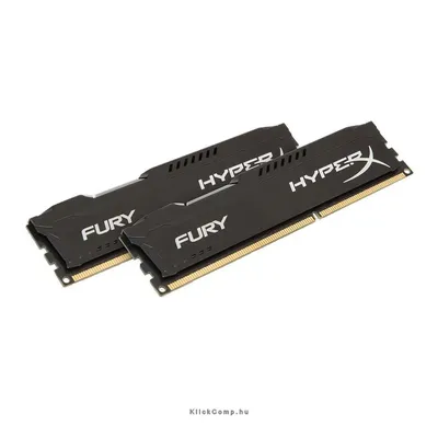 16GB DDR3 1866MHz CL10 2x8GB HyperX Fury Black HX318C10FBK2_16 fotó