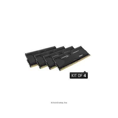 32GB DDR4 Memória 2133MHz Kit 4db 8GB memória KINGSTON HyperX Predator XMP HX421C13PBK4 32 HX421C13PBK4_32 fotó