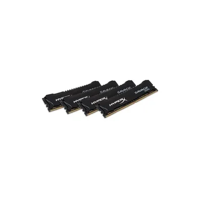 16GB DDR4 memória 2133MHz Kit 4db 4GB Kingston HyperX Savage Fekete XMP HX421C13SBK4 16 HX421C13SBK4_16 fotó