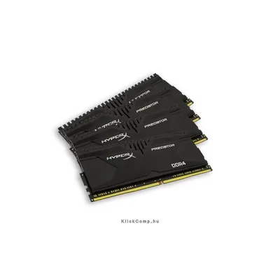 16GB DDR4 Memória 2400MHz Kit 4db 4GB memória KINGSTON HyperX Predator XMP HX424C12PB2K4 16 HX424C12PB2K4_16 fotó