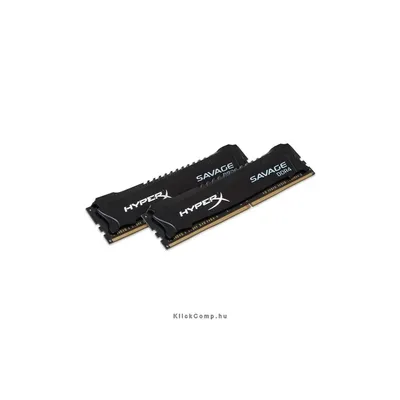 8GB DDR4 memória 2400MHz Kit 2db 4GB Kingston HyperX Savage Fekete XMP HX424C12SB2K2 8 HX424C12SB2K2_8 fotó