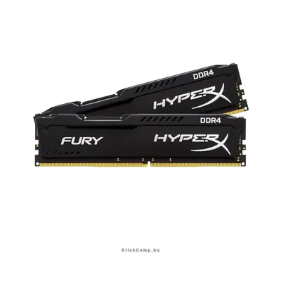 16GB DDR4 Memória 2400MHz CL15 DIMM (Kit of 2) KINGSTON HYPERX Fury Black Series HX424C15FB2K2_16 fotó