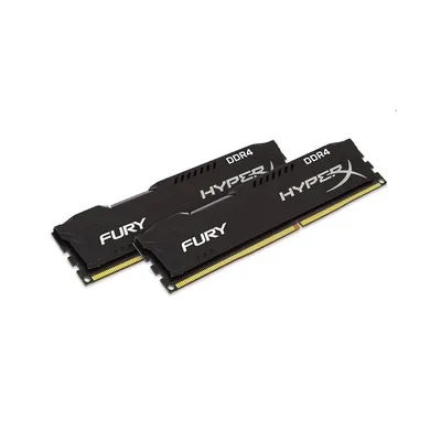 32GB DDR4 Memória 2400MHz CL15 DIMM (Kit of 2) KINGSTON HYPERX Fury Black Series HX424C15FBK2_32 fotó