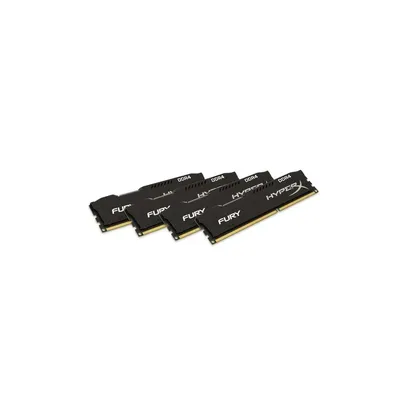 16GB DDR4 Memória 2400MHz Kit 4db 4GB memória KINGSTON HyperX FURY fekete HX424C15FBK4 16 HX424C15FBK4_16 fotó