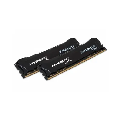 16GB DDR4 memória 2666MHz Kit 2db 8GB Kingston HyperX Savage Fekete XMP HX426C13SBK2 16 HX426C13SBK2_16 fotó