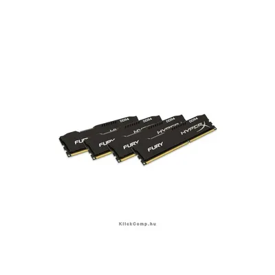32GB DDR4 Memória 2666MHz Kit 4db 8GB memória KINGSTON HyperX FURY HX426C15FBK4 32 fekete HX426C15FBK4_32 fotó