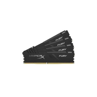 128GB DDR4 memória 2666MHz Kingston HyperX FURY HX426C16FB3K4 128 fekete (Kit 4db 32GB) HX426C16FB3K4_128 fotó