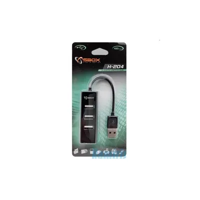 Sbox H-204 4 portos USB hub - Már nem forgalmazott termék H-204 fotó