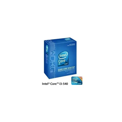 Intel processzor Core i3 540 3.06GHz, 4MB, LGA1156, 2 4 Cores Threads Box 3év, H55 ICi3540 fotó
