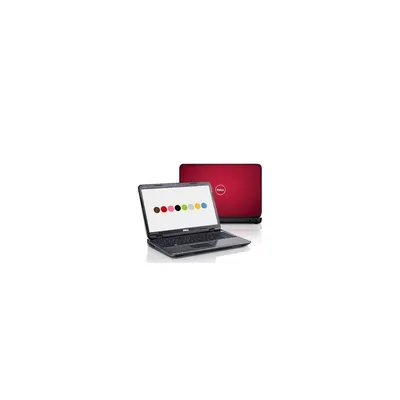 Dell Inspiron 15R Red notebook i5 450M 2.4GHz 4G 500GB ATI5470 FD 3 év Dell notebook laptop INSPN5010-12 fotó
