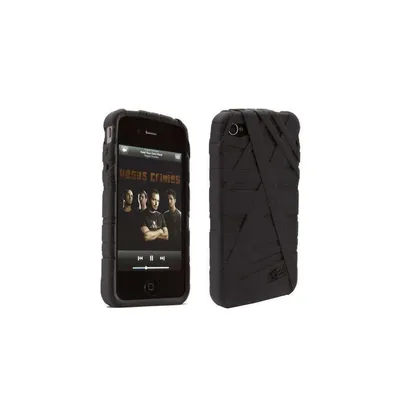 fekete szilikon iPhone 4 tok 300 hónap garancia IPS-4K fotó