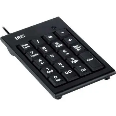 Numerikus billentyűzet USB fekete IRIS B-15 IRIS-B-15 fotó