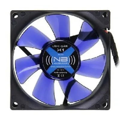 COOLER 12cm Noiseblocker BlackSilent XL1 ventilátor fekete-kék ITR-XL-1 fotó