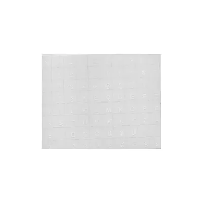 Billentyűzet matrica HU áttetsző alapon fehér betűk - Már nem forgalmazott termék KBMATRICAATF fotó