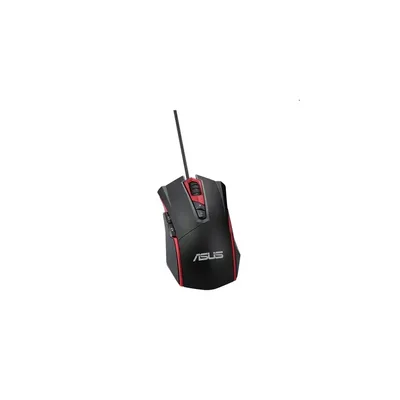 Gamer Egér USB ASUS GT200 Espada notebook gamer mouse fekete-piros vezetékes KBM-GMouse-GT200-BK fotó