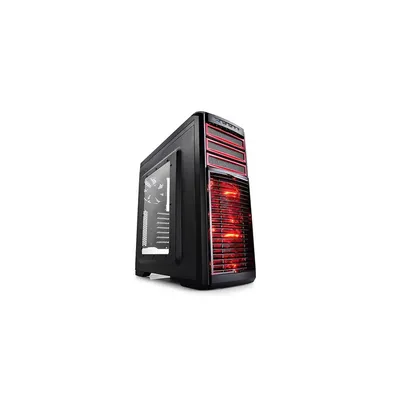 Számítógépház DeepCool KENDOMEN RD fekete ablakos KENDOMEN-RD fotó
