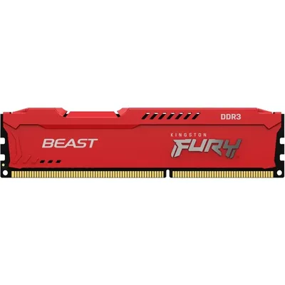 4GB memória DDR3 1600MHz Kingston FURY Beast Red KF316C10BR KF316C10BR_4 fotó