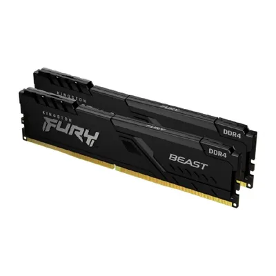 64GB DDR4 memória 2666MHz 2x32GB Kingston FURY Beast Black KF426C16BBK2_64 fotó