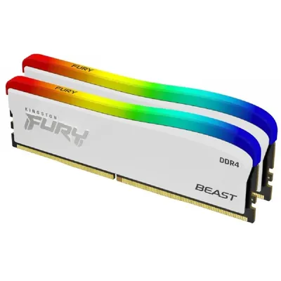16GB DDR4 memória 3200MHz 2x8GB Kingston FURY Beast White KF432C16BWAK2_16 fotó