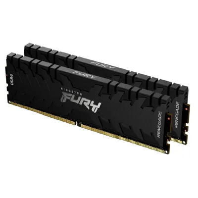 64GB DDR4 memória 3200 MHz 2x32GB Kingston FURY Renegade Black KF432C16RBK2_64 fotó