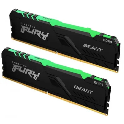 16GB DDR4 memória 3600MHz 2x8GB Kingston FURY Beast KF436C17BBAK2_16 fotó