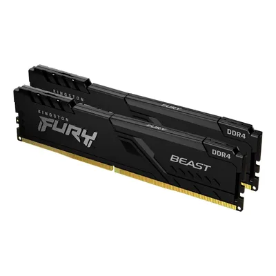 16GB DDR4 memória 3600MHz 2x8GB Kingston FURY Beast Black KF436C17BBK2_16 fotó