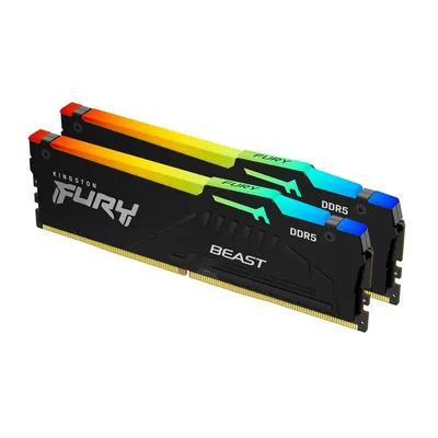 16GB DDR5 memória 4800MHz 2x8GB Kingston FURY Beast RGB KF548C38BBAK2-16 fotó