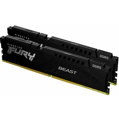 64GB DDR5 memória 5200MHz 2x32GB Kingston FURY Beast Black KF552C40BBK2-64 fotó